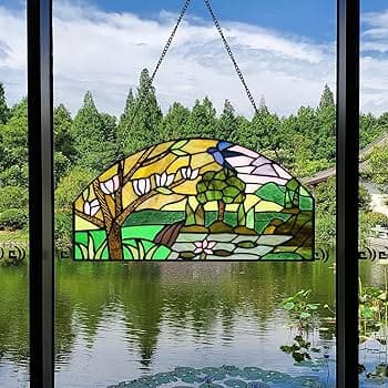 Stained glass panel